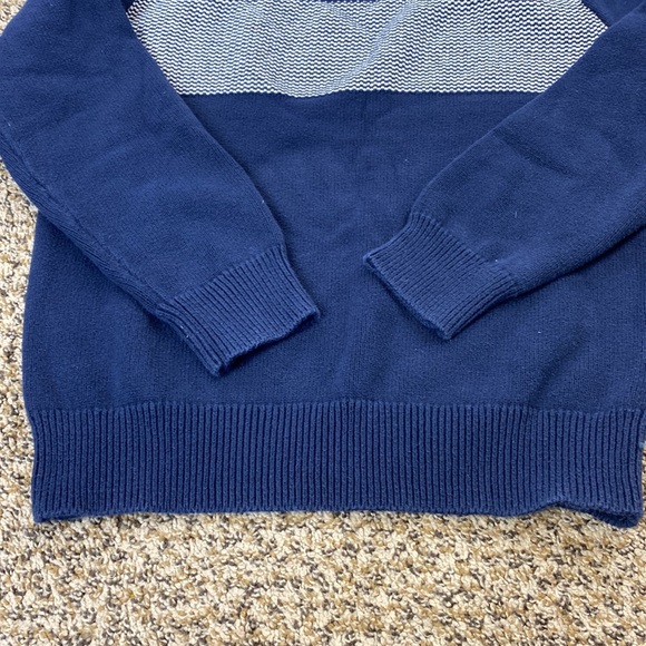 NWOT J.Crew Jacquard Stripe Cotton Crewneck Sweater - Picture 4 of 8